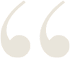 Large, stylized tan quotation mark symbol on a transparent background.